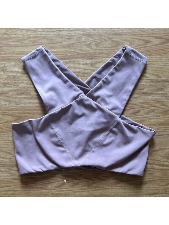 Free People Other - Free People Movement Mauve Pink Cross Back Longline Sports Bra Crop Top Medium